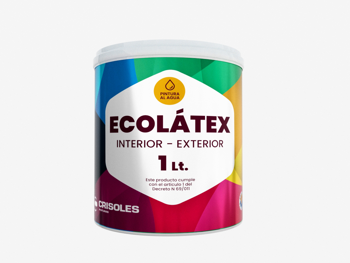 ECOLATEX GRIS PLATINO 1 L